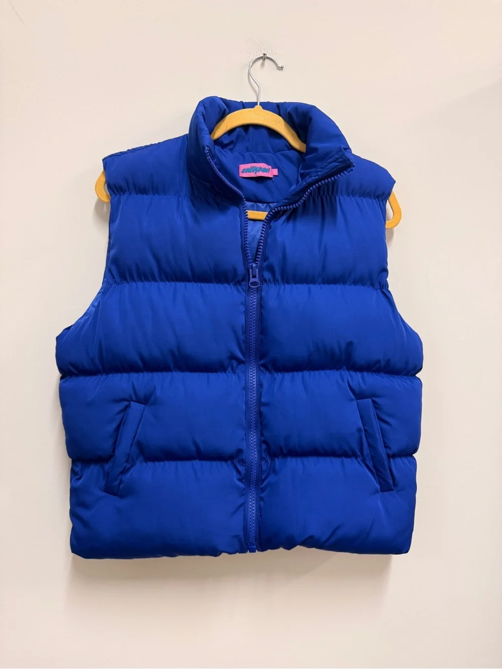 Edikted Royal Blue Puffer Vest